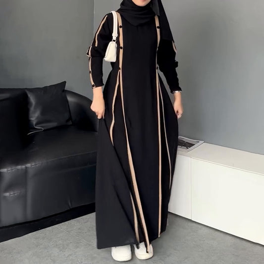 Women's Fashion Graceful Personality Stitching Dress - Enfance-Heureuse