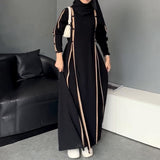 Women's Fashion Graceful Personality Stitching Dress - Enfance-Heureuse