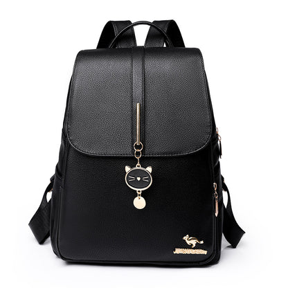 Outdoor Large Capacity New Casual Women's Soft Leather Backpack - Enfance-Heureuse