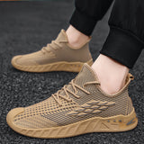 Men's Breathable Fly Woven Mesh Soft Bottom Casual Shoes - Enfance-Heureuse