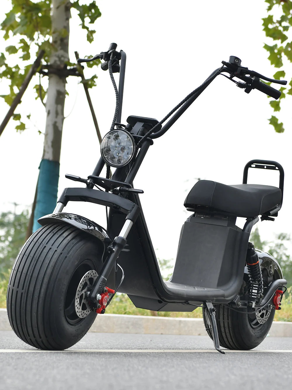 For Adults Citycoco 18 Inch Off-road Fat Tire Max Speed 60-70KM/H 4000 Powerful Motor 2 2heel Detachable Eectric Scooter