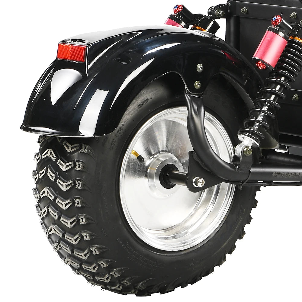 For Adults Citycoco 18 Inch Off-road Fat Tire Max Speed 60-70KM/H 4000 Powerful Motor 2 2heel Detachable Eectric Scooter