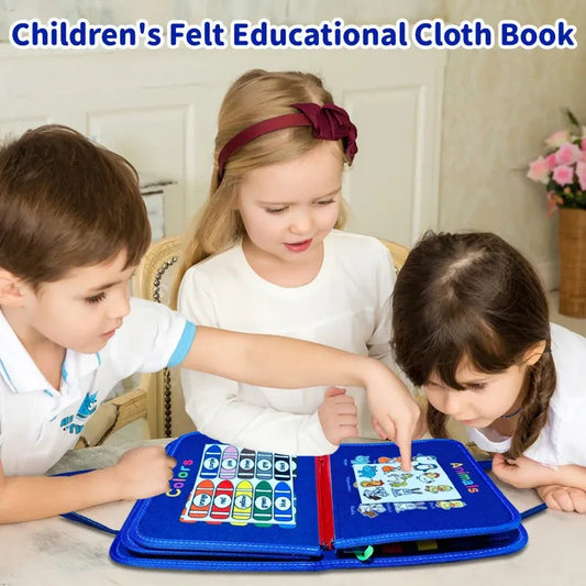 Montessori niños libros ocupados juguetes bebé fieltro actividad libros silenciosos educación temprana libro de aprendizaje juguetes habilidades motoras finas