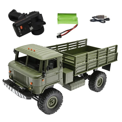 WPL Gass B24 pleine échelle 2.4G camion militaire russe GAZ-66V télécommande jouet pour enfants cadeau d'anniversaire - Enfance-Heureuse
