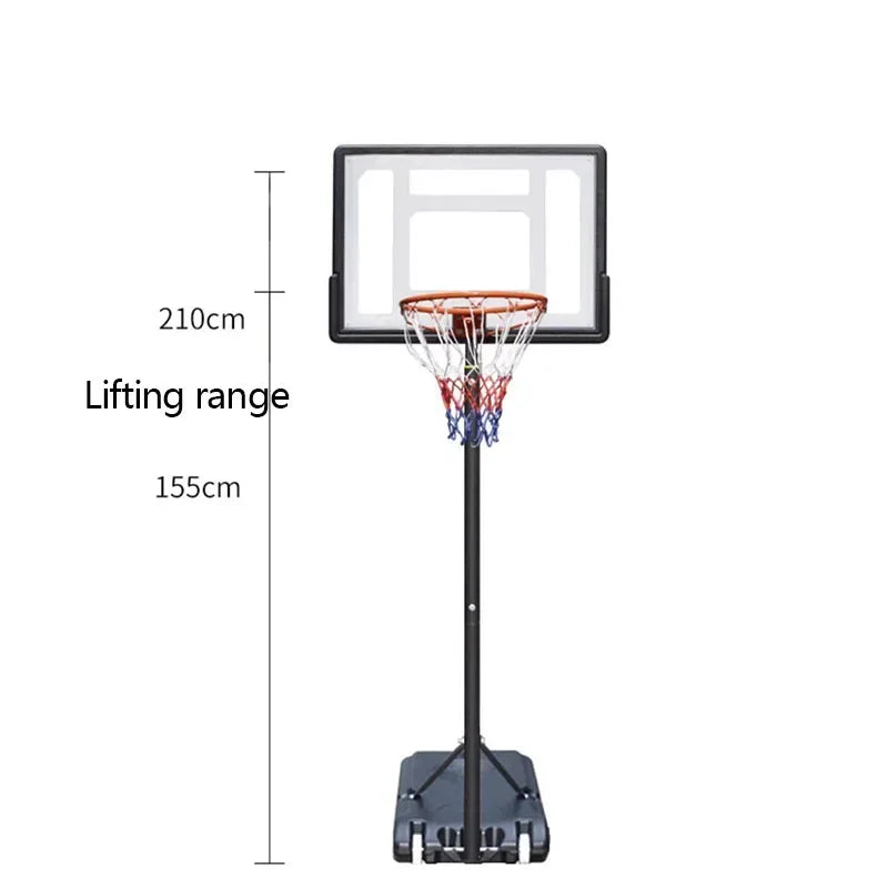 Support de basket-ball réglable pour enfants, CC0182, entraînement mobile, jouet transparent, panneau arrière SJ, recommandé