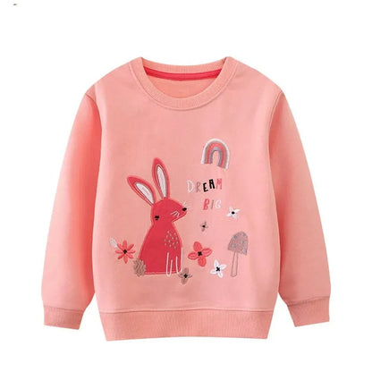 Zeebread 2-7T Autumn Spring Long Sleeve Girls Bunny Sweatshirts Cartoon Toddler Clothes Hot Selling Fashion Baby Costume - Enfance-Heureuse