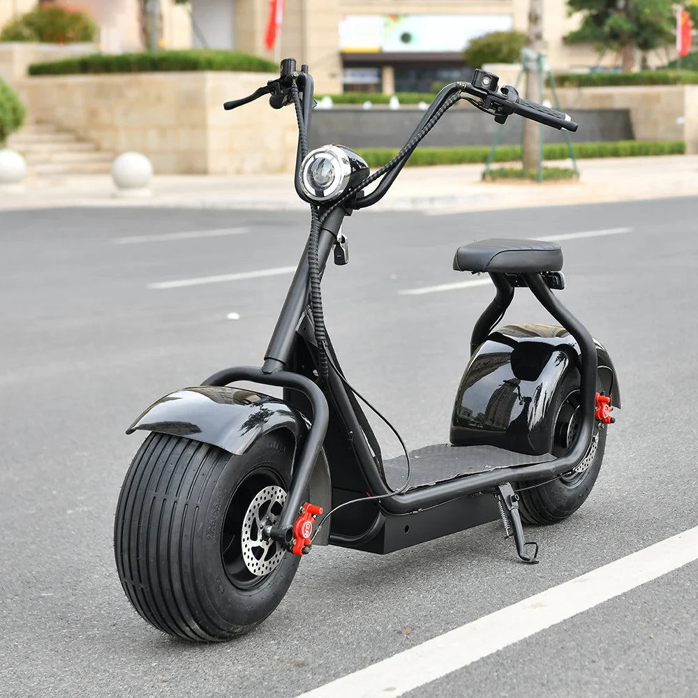 For Adults Citycoco 18 Inch Off-road Fat Tire Max Speed 60-70KM/H 4000 Powerful Motor 2 2heel Detachable Eectric Scooter