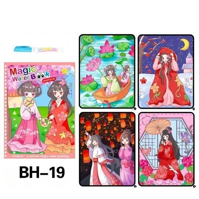 Children Magic Water Drawing Book Reusable Coloring Book Painting Drawing Toys Sensory Early Education Montessori Toys for Kids - Enfance-Heureuse