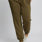 Umgee Full Size High Rise Elastic Waist Knit Joggers with Pockets Plus Size