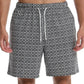 Men's Drawstring Printed Shorts with Pockets - Enfance-Heureuse