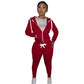 Women's Cotton Sweater Tight-fitting Two-piece Suit - Enfance-Heureuse