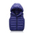 Children's Down Cotton Hooded Thermal Vest Solid Color - Enfance-Heureuse