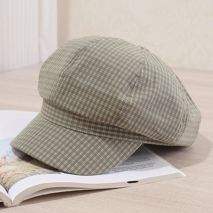 Fashion Artistic Painter Cap Short Brim Casual Duck Tongue Newsboy Cap