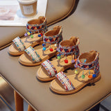 Girls' Ethnic And Foreign Style Vacation Sandals - Enfance-Heureuse
