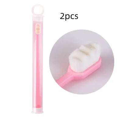 Ultra-fine Toothbrush Super Soft Bristle Deep Cleaning Brush Portable For Oral Care Tools Teeth Care Oral Cleaning Travel - Enfance-Heureuse