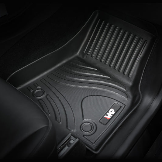 All-Weather TPE Floor Mats For Tesla Model Y 2021-2022 Model 3 2023-2025 - Waterproof, Anti-Slip, Full Coverage Car Floor Liners 6 PCS Set - Enfance-Heureuse