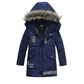 Boys Large Fur Collar Padded Warm Cotton Jacket - Enfance-Heureuse