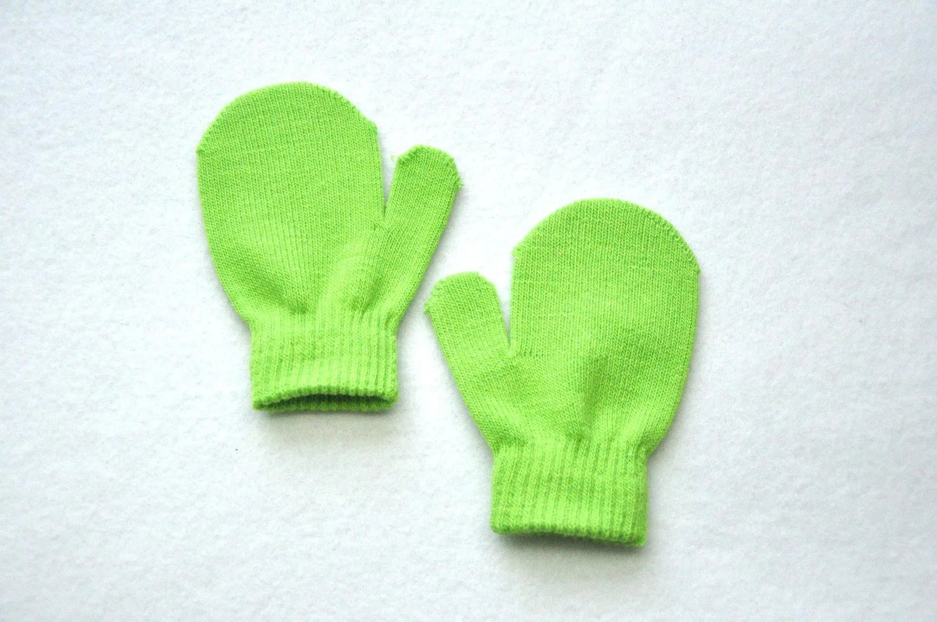 Children's Winter Warm Gloves Knitted Bag Baby Gloves - Enfance-Heureuse
