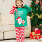 New Cartoon Santa Claus Letter Printing Parent-child Christmas Pajamas Home Wear Suit - Enfance-Heureuse