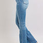 Judy Blue HW Tummy Control Vintage Wash Side Slit Slim Boot Jeans - Enfance-Heureuse