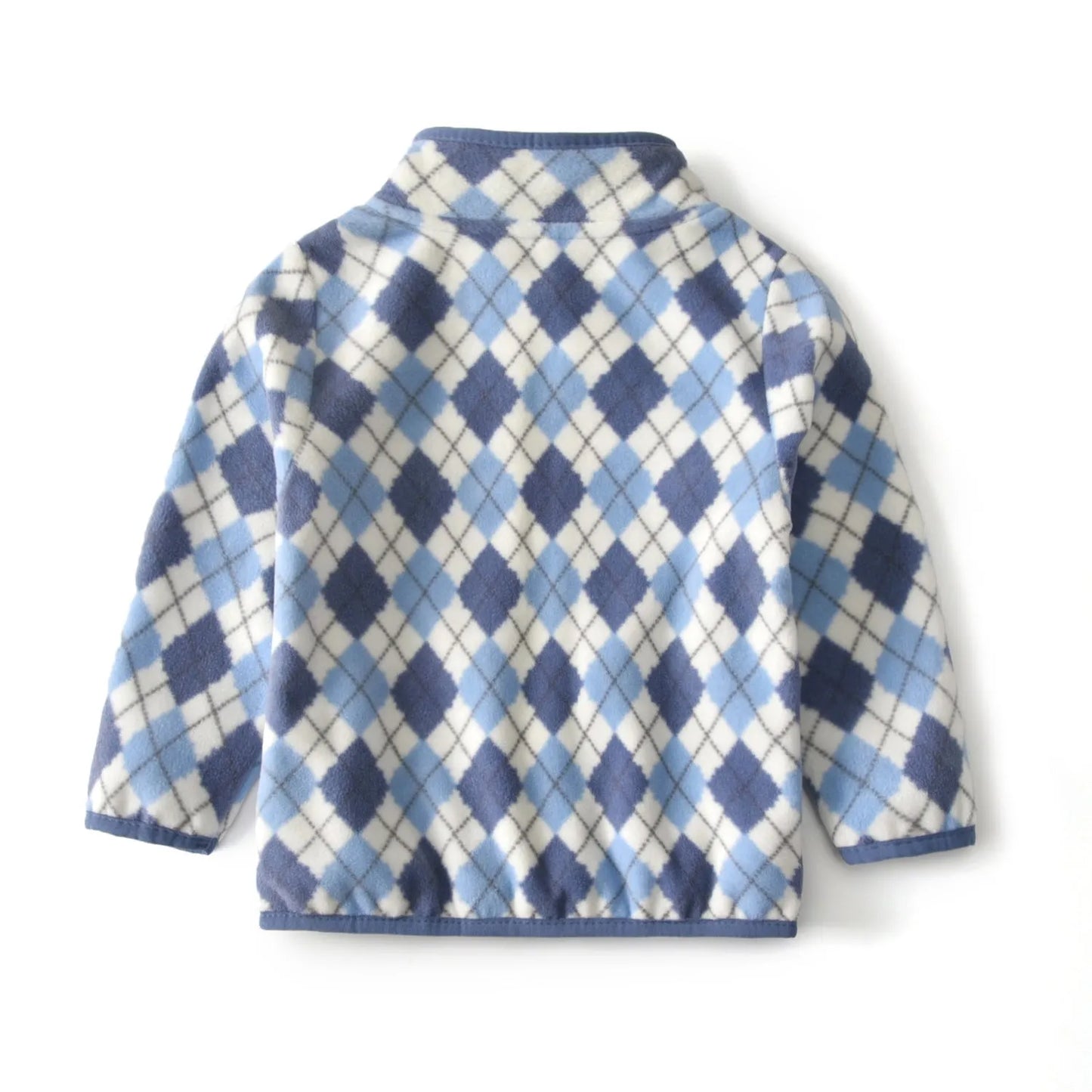 Garçons Polaire Veste Diamant Imprimer Zip Top