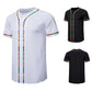 Men's Short-sleeved Shirt Multicolor Printing Round Neck - Enfance-Heureuse