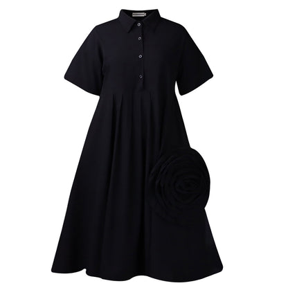 A- Line African Shirt Dress Women Regular Sleeve