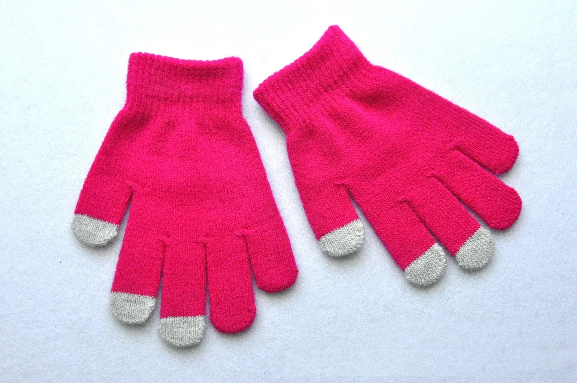 Children's Touch Screen Cold And Warm Knitted Gloves - Enfance-Heureuse