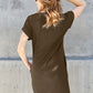 Basic Bae Full Size Round Neck Short Sleeve Dress with Pockets - Enfance-Heureuse
