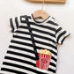 Striped Out Ha Clothing Children's Crawling Suit - Enfance-Heureuse
