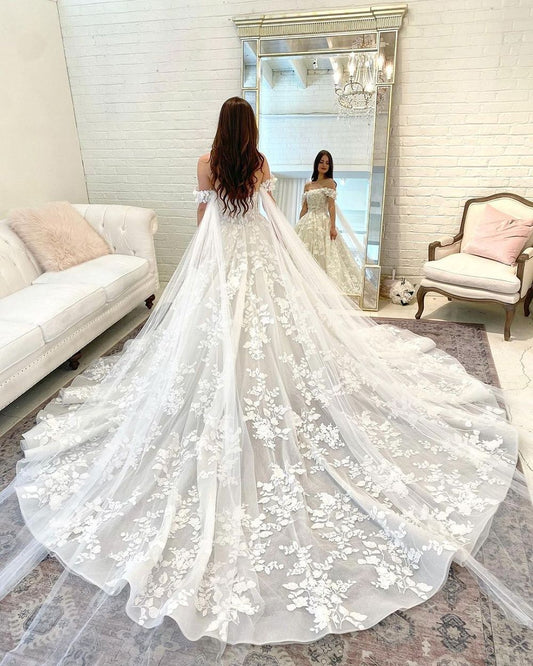Light Wedding Dress French Trailing Simple - Enfance-Heureuse