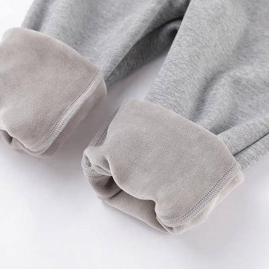 Backhoe Bulldozer Silver Fox Fleece Sweatpants Children's Clothing - Enfance-Heureuse