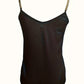 Ladies' Solid Color V-neck Chain Decoration Fashionable Camisole Vest - Enfance-Heureuse