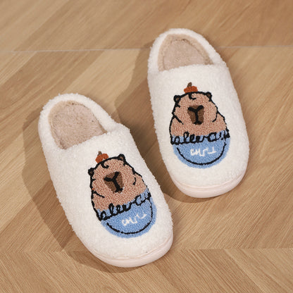 Cute Capibala Cotton Slippers Cartoon - Enfance-Heureuse