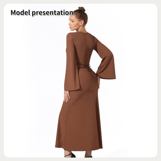 Women's Fashion Simple Solid Color Dress - Enfance-Heureuse