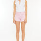 Kancan Raw Hem High Waist Denim Shorts - Enfance-Heureuse
