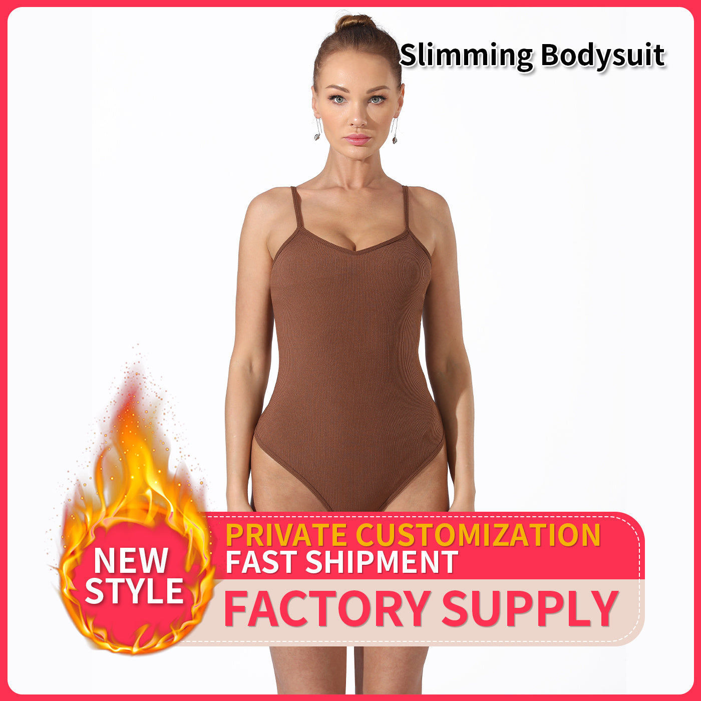 Women's Fashion Simple Solid Color Bodysuit - Enfance-Heureuse