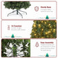 10ft Automatic Tree Structure PVC Material 1200 Lights Warm Color With Colorful 10 Modes With Remote Control 5090 Branches Christmas Tree Green
