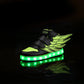 Children's shoes led light shoes children's wings light shoes usb charging colorful luminous shoes casual light shoes - Enfance-Heureuse