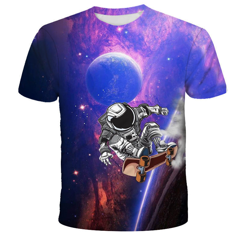 Digital Print Astronaut T-Shirt - Enfance-Heureuse