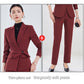 Long Sleeve Small Suit Collar Coat Women's Shirt Pants Suit - Enfance-Heureuse