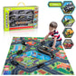Mini Racing Toy Alloy Engineering Car Parking Lot Scene Game Mat Carpet - Enfance-Heureuse