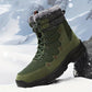 Men's Thick-soled Daily Outdoor Fleece-lined High-top Boots - Enfance-Heureuse