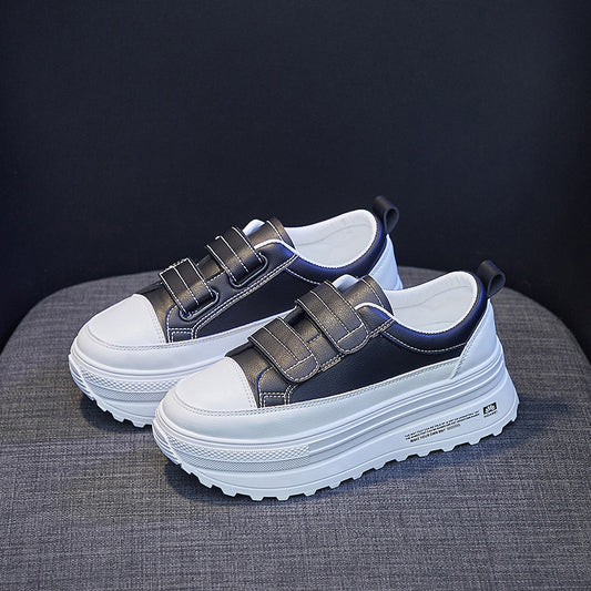 Women's Casual Spring And Autumn Thick Sole Platform White Shoes - Enfance-Heureuse