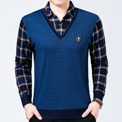 Long-sleeved T-shirt Men's Middle-aged And Elderly Clothes - Enfance-Heureuse