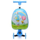 Children's Cute Cartoon Scooter Trolley Case - Enfance-Heureuse