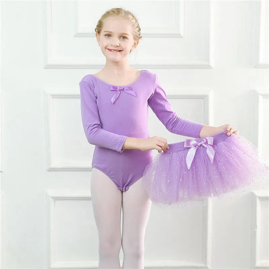 Children's Dance Clothes Summer Girls Tutu Dance Costumes - Enfance-Heureuse