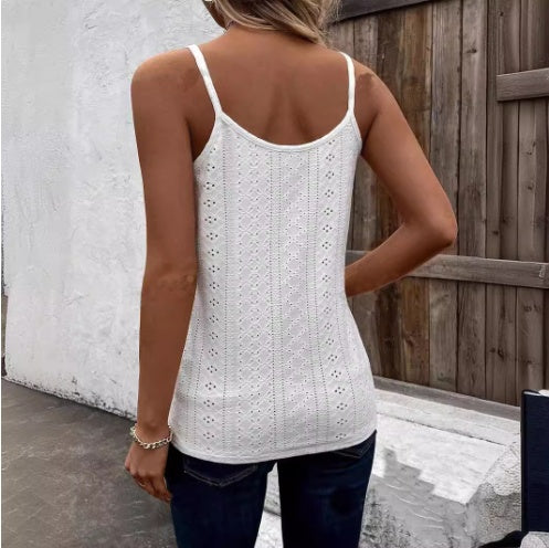 3pcs Knitted Shoulder Strap Vest Set - Enfance-Heureuse