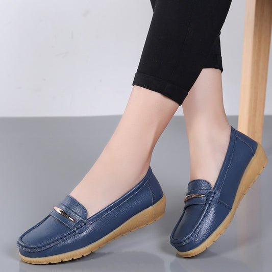 Two-layer Cowhide Middle-aged And Elderly Mothers Shoes - Enfance-Heureuse