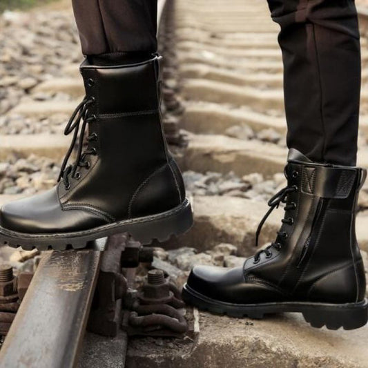 Spring And Autumn Outdoor Boots Men's High-top - Enfance-Heureuse